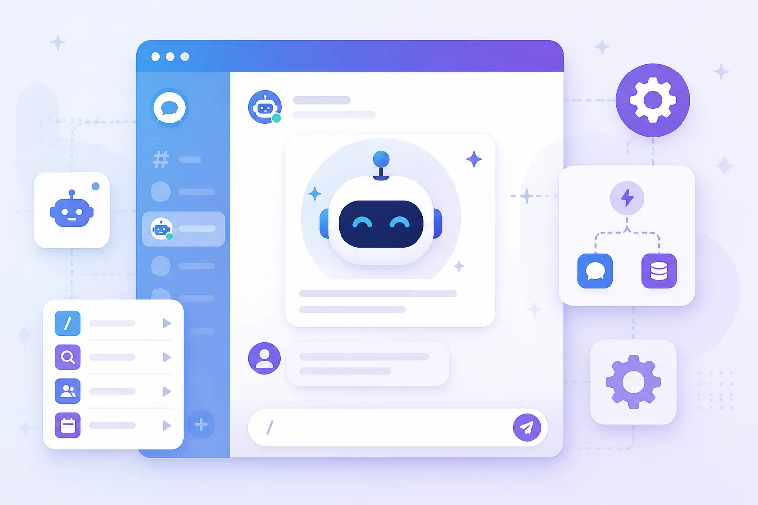 Ilustrasi bot otomatisasi Telegram