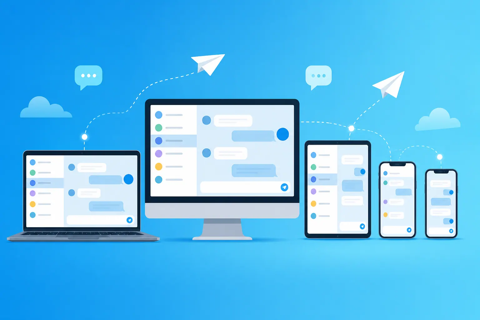Telegram di Windows, macOS, Android, dan iOS
